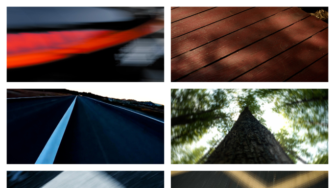 【转场】4k氛围感甩镜头城市树林汽车马路