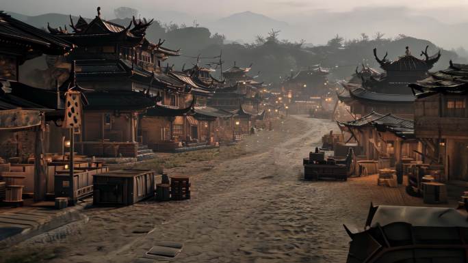 西周周朝时期建筑街道