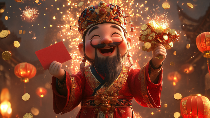财神 恭喜发财 新年贺岁 迎财神