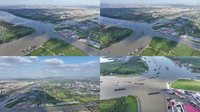 上海浦江第一湾航拍
