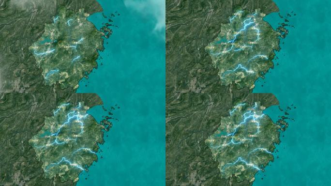 浙江省水域地图