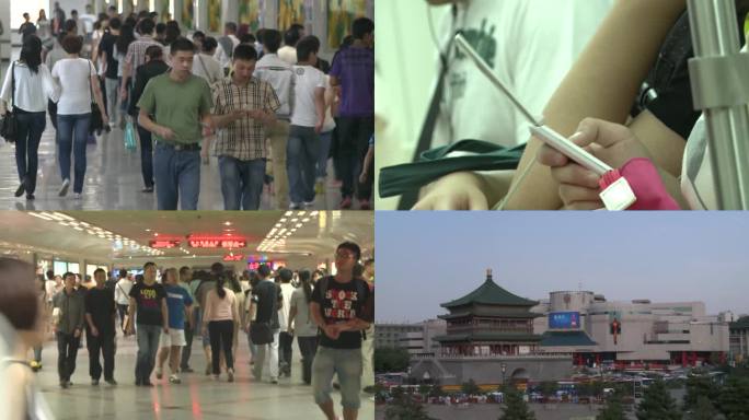 2012年的西安地铁钟楼地下通道骡马市