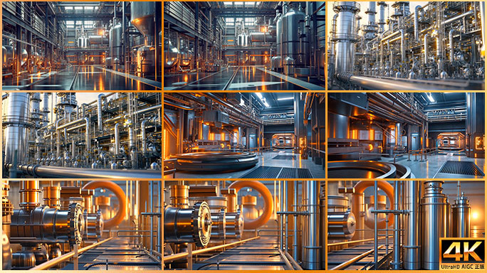合集 工业企业车间厂房场景 现代化化工厂