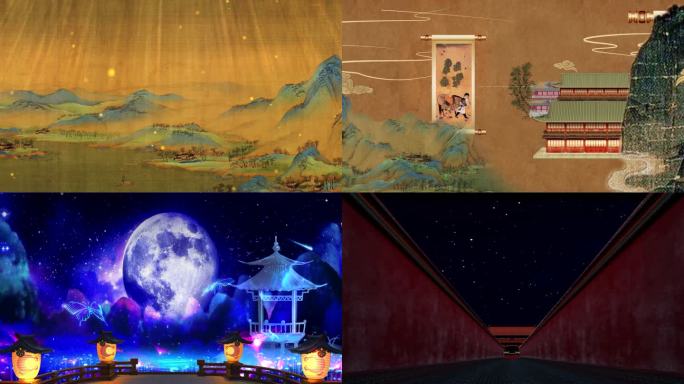 4K唐宫夜宴背景视频