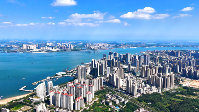 湛江 湛江城市风光航拍