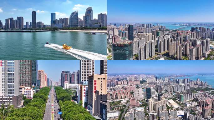 湛江 湛江城市风光航拍