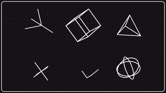 【通道元素/AE工程】三维几何元素动画