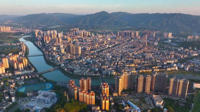 4K航拍清远市佛冈城区19