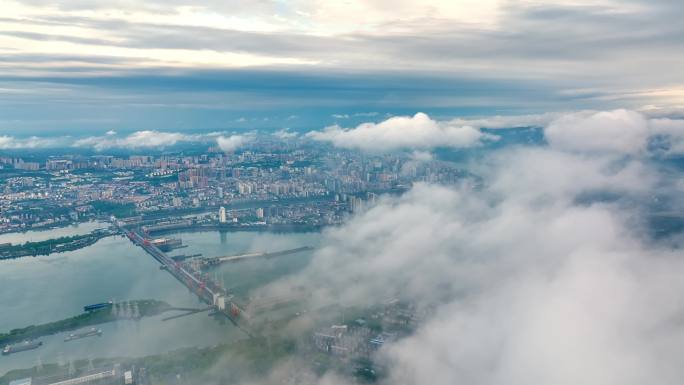 4K云雾下的宜昌大景
