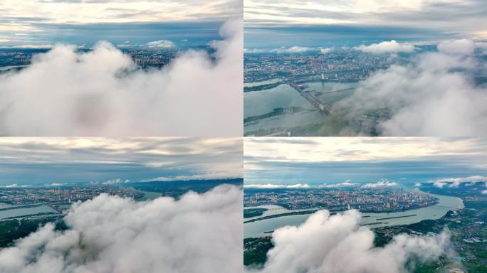 4K云雾下的宜昌大景