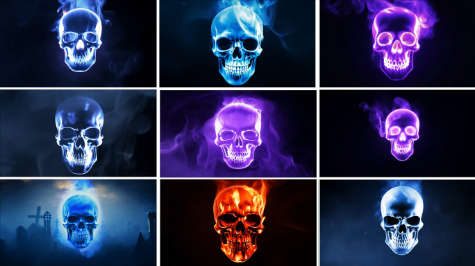 骷髅头 火焰骷髅头