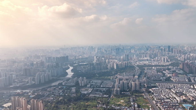 成都大景全景航拍