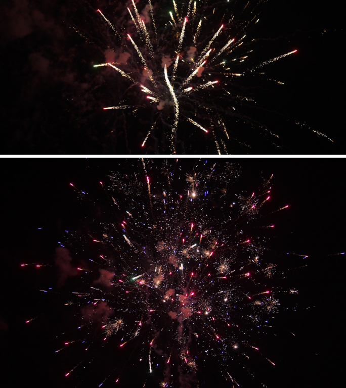 璀璨夜空：4K60帧高清烟花秀