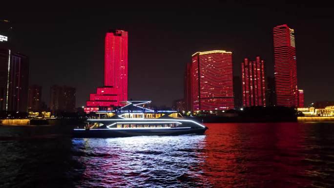 长沙湘江城市夜景游船