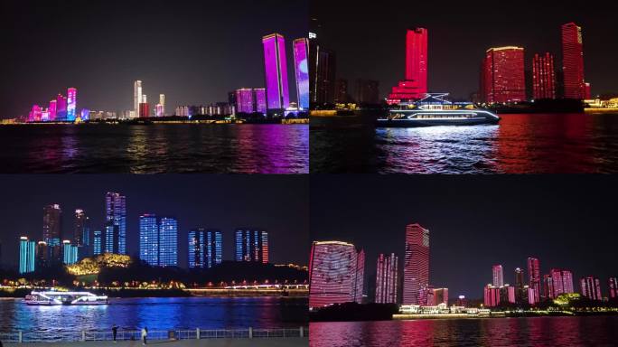 长沙湘江城市夜景游船