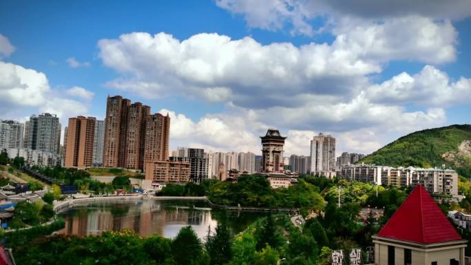 毕节市七星关区同心城市公园碧阳湖风光