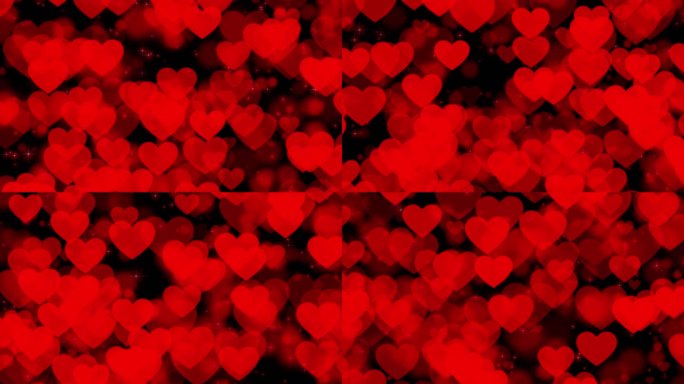 爱心粒子背景桃心粒子背景 无缝循环带通道