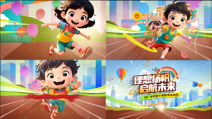 少儿运动会片头15秒