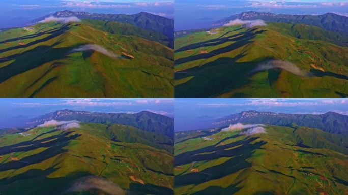 草原云南大山云彩草坪大山云