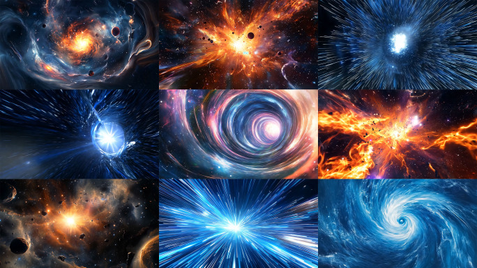 宇宙穿梭特效 时空穿梭 光速穿梭