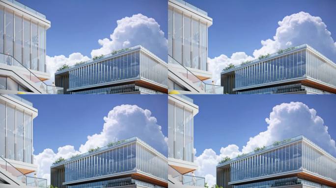 三维产业园 办公总部 高新技术 建筑动画