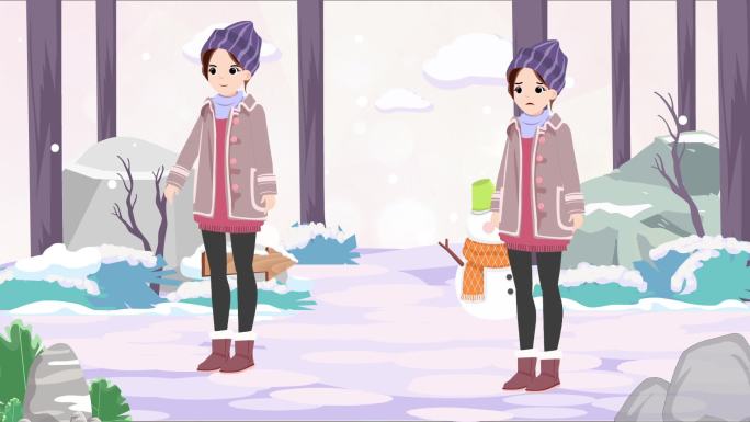 冬装女孩 女孩MG 滑雪