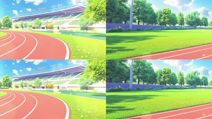 超宽屏—— 体育场跑道 小品情景剧背景