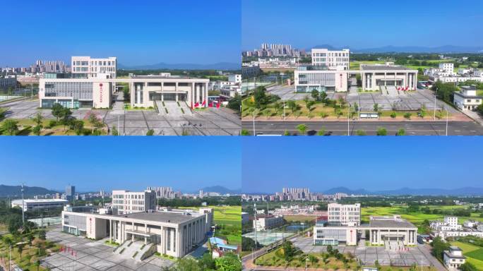 航拍龙门县文化宫