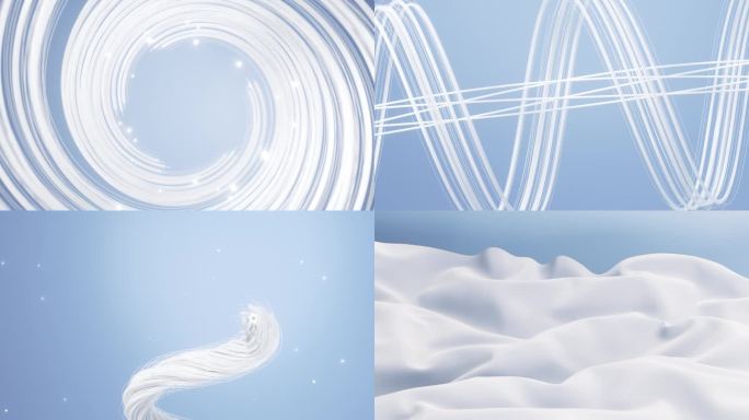 C4D+PR纤维布料纺织过程