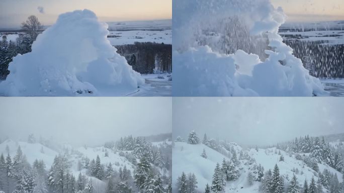 强风吹雪造成的漂移