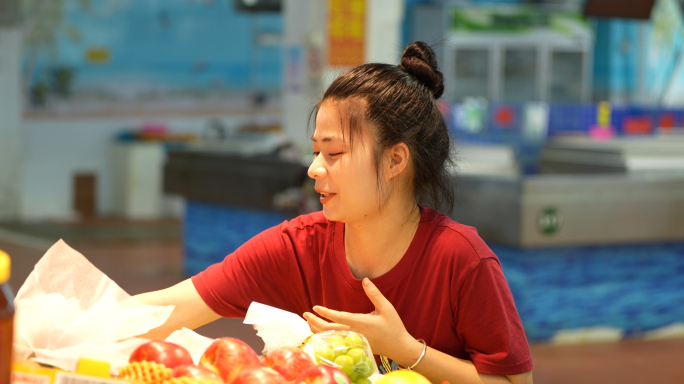 广东烧腊菜市场买菜卖菜