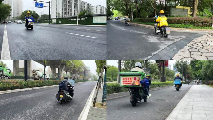 急匆匆外卖员城市奋斗美团饿了么快递骑手