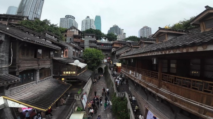 重庆文旅最新4k城市宣传片穿越机十八梯