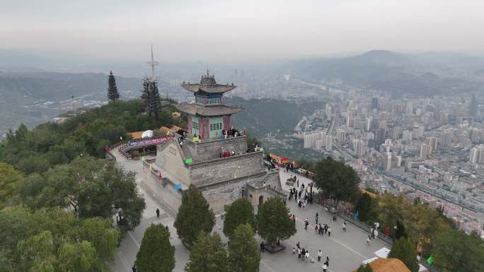 兰州市三台阁-白天原视频
