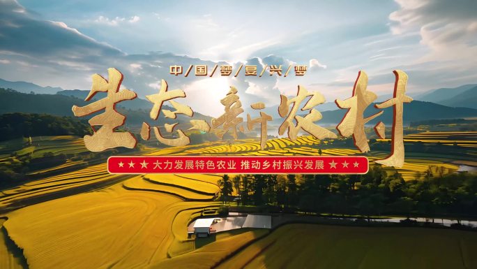 金色乡村振兴片头