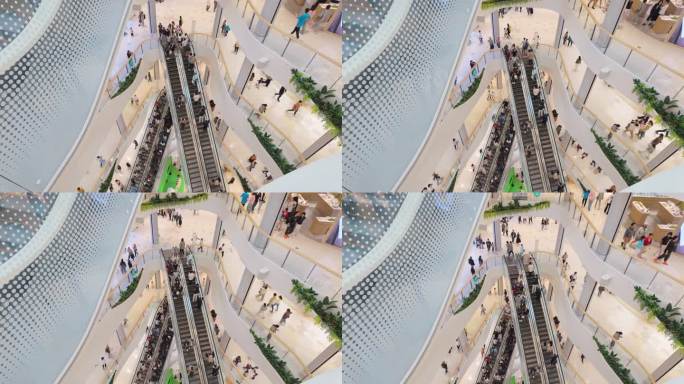 上海荟聚商场购物中心人流