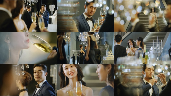 酒会宴会高端聚会私人聚会成功人士地产素材