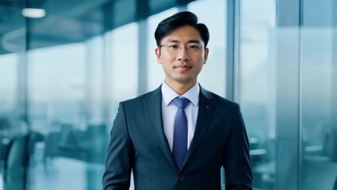 商务洽谈会议合作办公白领签约合同精英人士