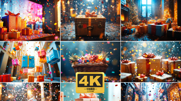 4k精致礼物彩色粒子【合集】