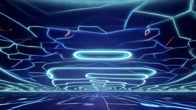 唯美线条空间穿梭