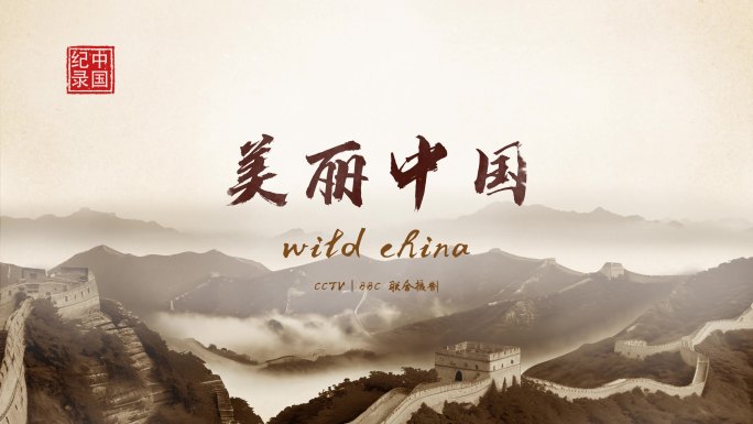 国风美丽中国纪录片水墨文化片头