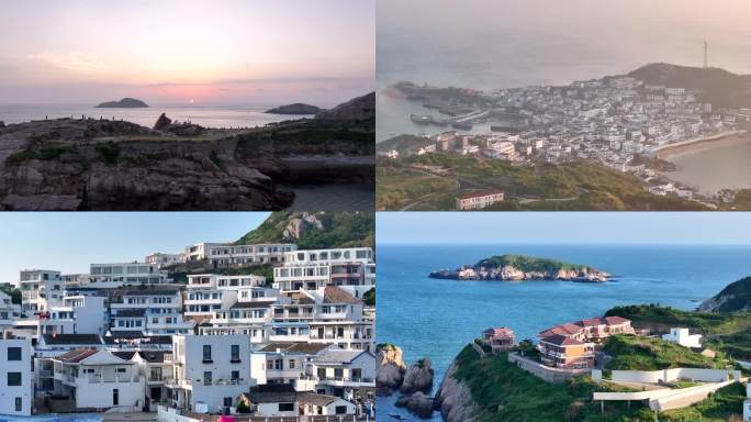 花鸟岛 花鸟岛航拍 嵊泗航拍 灯塔 舟山