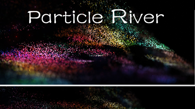 粒子流沙缓缓流动