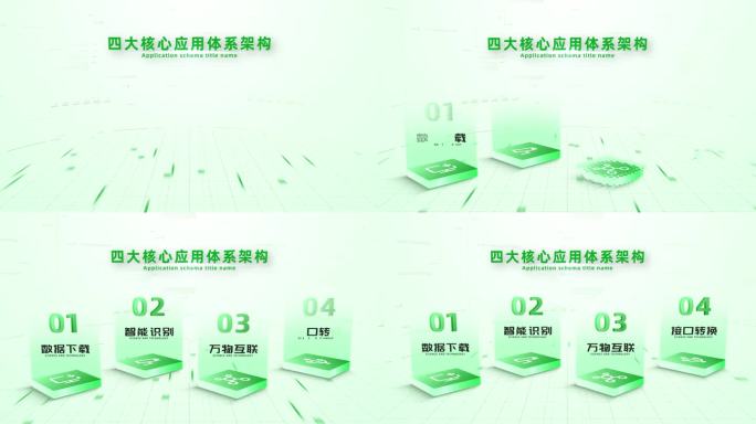 【4】绿色清新环保领域分类展示四