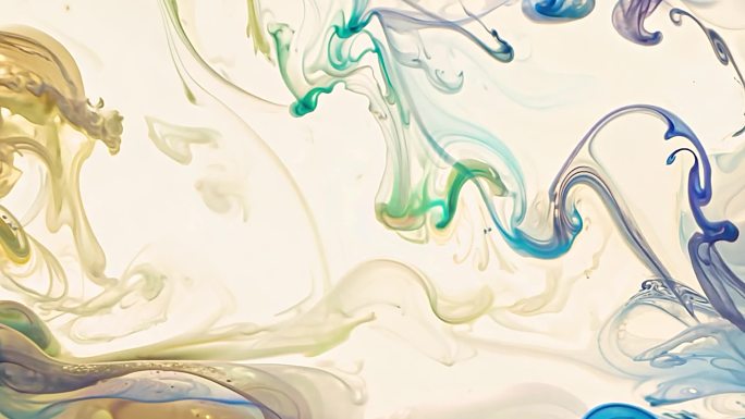 彩墨涟漪交织编织梦幻般画卷