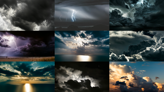 乌云闪电合集