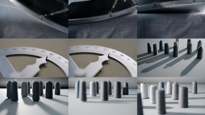 实拍4k—服装设计工艺 西装 线扫光