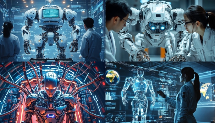 【4K】科学家科技机器人研发合集