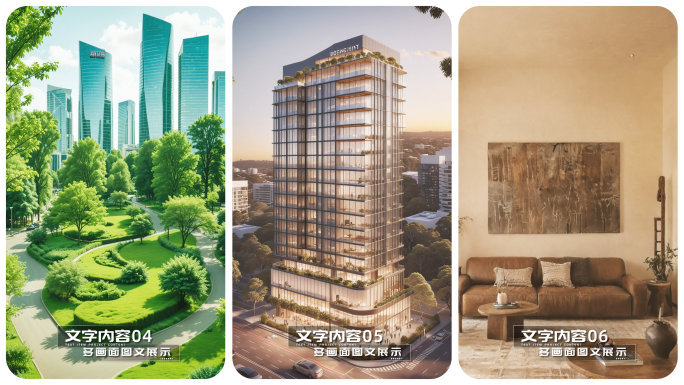 多款动态分屏多图文展示