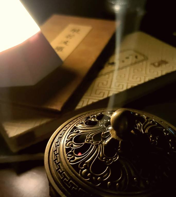 禅意香炉古风意境